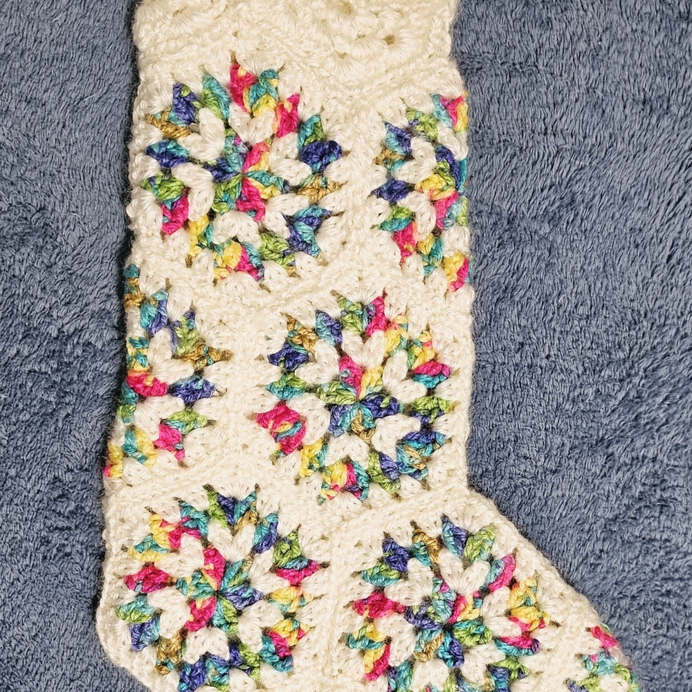 Handmade Crocheted Stocking - Picture 5 of 5